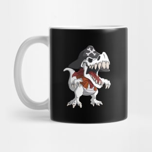 T-Rex In Pirate Costume Dinosaur Kids Mug